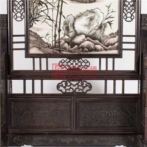 苏州特色手工艺品|双面绣屏风|手工刺绣竹子|厂家直销