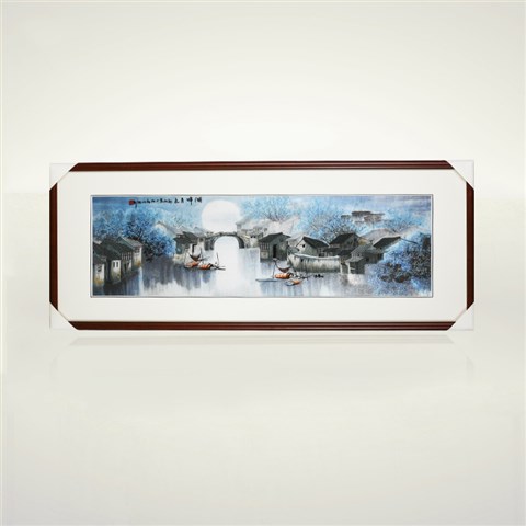 娇古苏绣装饰画成品客厅卧室玄关装饰挂画抽象艺术刺绣画苏绣挂画