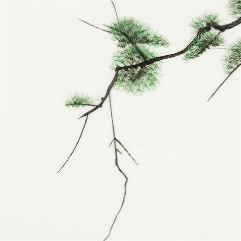 刺绣 娇古苏绣 成品客厅卧室玄关装饰挂画 山水画刺绣画 苏绣挂画