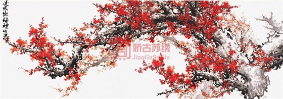 梅花刺绣画面