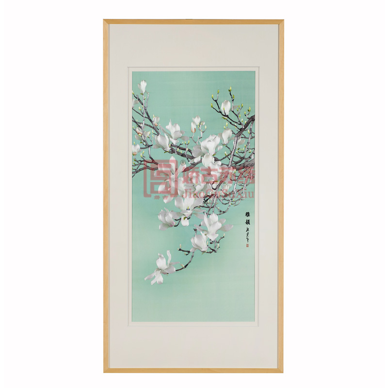 雅韵苏绣精品画｜玉兰精致刺绣挂画｜别墅手绣画｜获奖作品